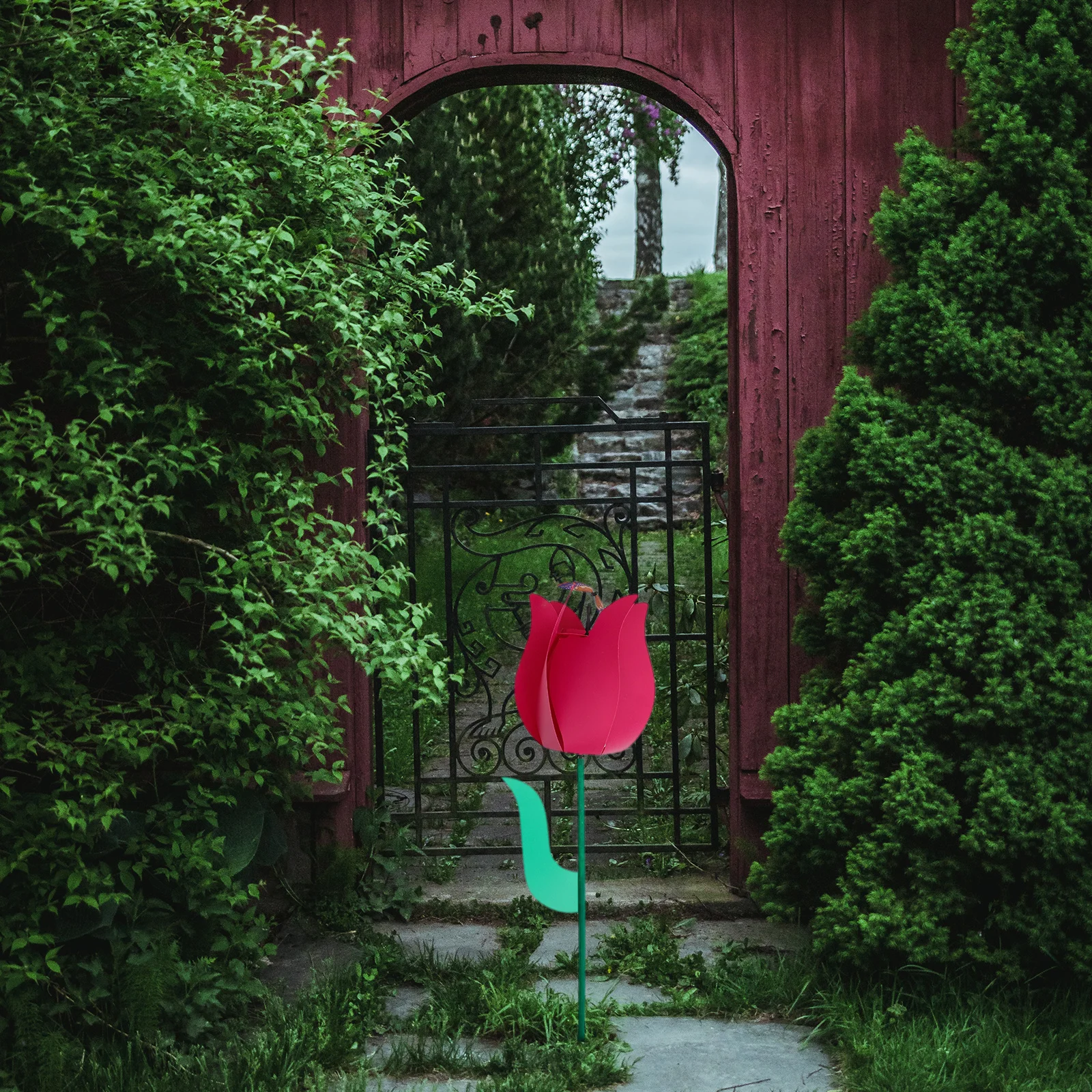 

3Pcs Colorful Windmills Premium Plastic Tulip Windmills for Outdoor Garden Decoration Yard Decorations Decorative Pinwheels