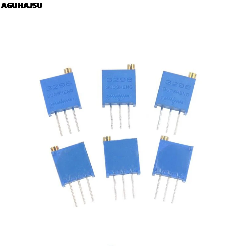 10pcs 3296W 1k 2k 5k 10k 20k 50k 100k 200k 500k 1M 1ohm Trim Pot Trimmer Potentiometer Type For Arduino