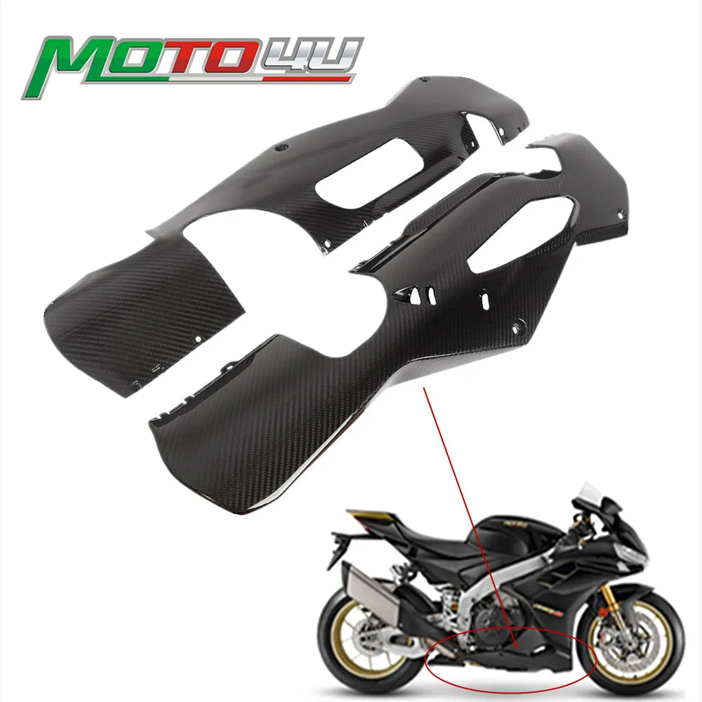 

For Aprilia RSV4 TUONO V4 2022+ 2022 2023 100% Carbon Fiber Belly Pan Split Type Motorcycle Fairing Lower Body Gloss