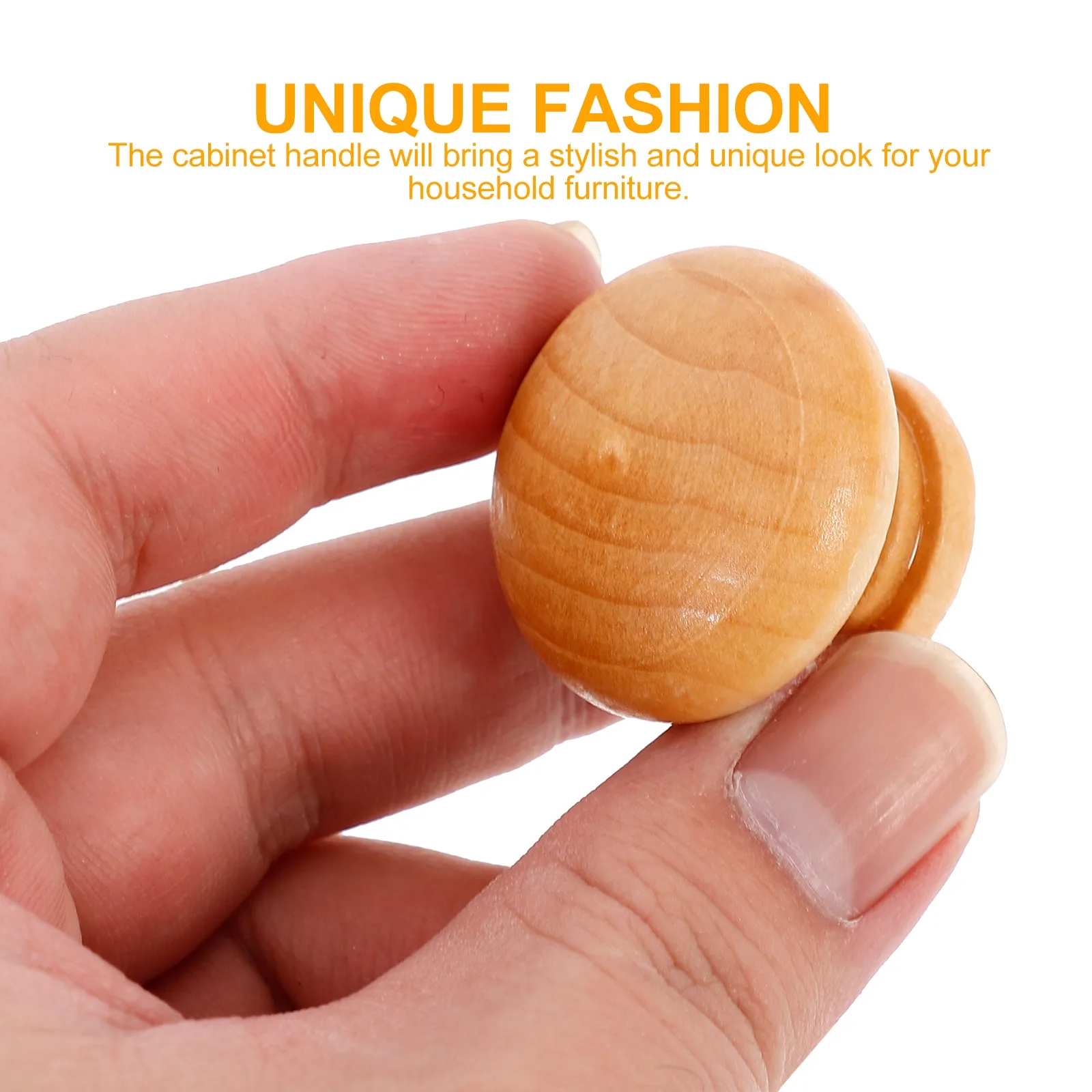 24Pcs Premium Wooden Drawer Pulls Simple Design Cabinet Door Knobs for Home Furniture Modern Stylish Upgrade Aged Furniture