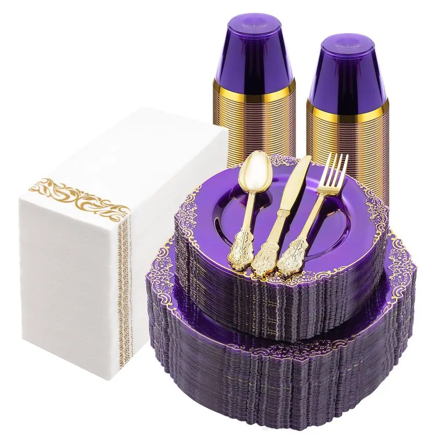 Clear Purple Plasti…