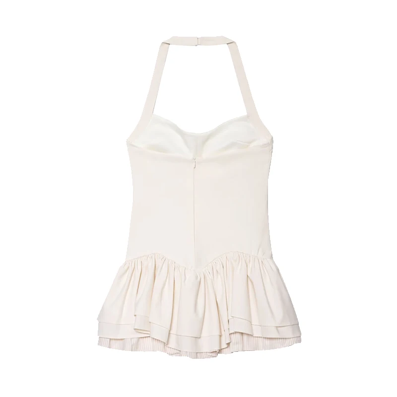 2025 verão novo feminino faion em camadas decoração pendurado gola ne macacão sle dr z marca europeia sle sv...