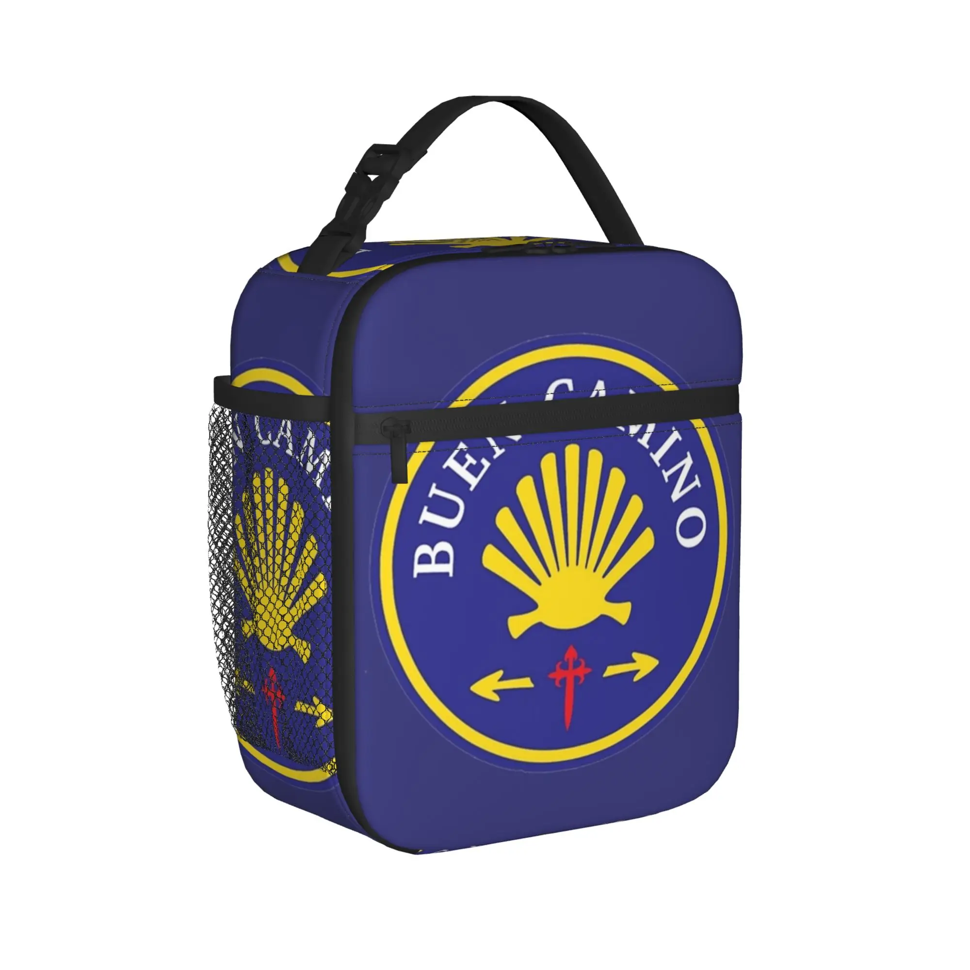Buen Camino patch Camino de Santiago Insulated Lunch Bags Reusable Cooler Bag Tote Lunch Box Office  Travel Food Handbags