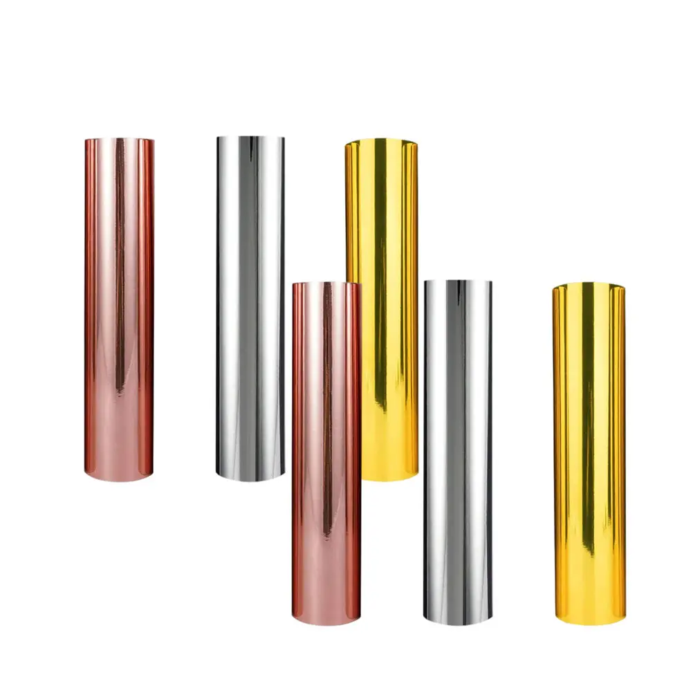 

Metal Transfer Film Vinyl Sheets DIY Craft Adhesive Decor Stickers Compatible Cutting Machines PVC Material Storage Containers