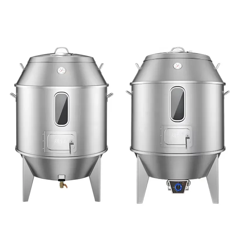 Chinese Peking Duck Chicken Stainless Steel Vertical Roaster Charcoal Gas Dual Use BBQ Grill Rotisserie Roasting Oven 250-270