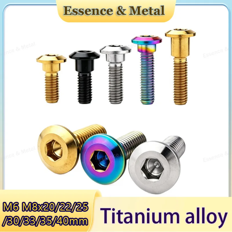 2/4/6PCS Titanium Alloy Motorcycle Rear Brake Disc Screw M6 M8x20/22/25/30/33/35/40mm Suitable for Suzuki Disc Brake Rotor Bolt
