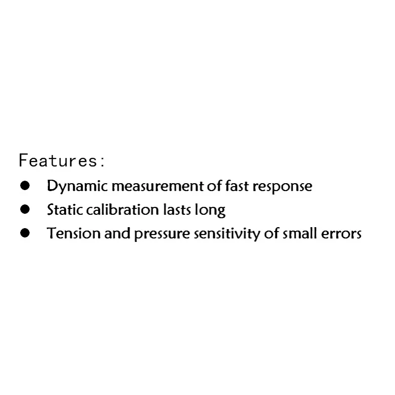 40k Hz Resonate Frequency Piezoelectric Quartz Force Sensor Overload Capacity 120% Dynamic Measurement Of Fast Response