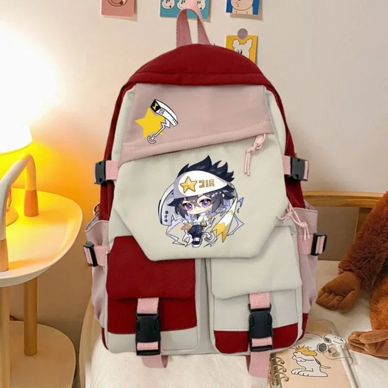 32 × 46 × 14cm hitam hijau merah biru, Aotu dunia, AOTU shi jie, tas ransel siswa anak-anak remaja tas sekolah, ransel Anime anak perempuan anak laki-laki