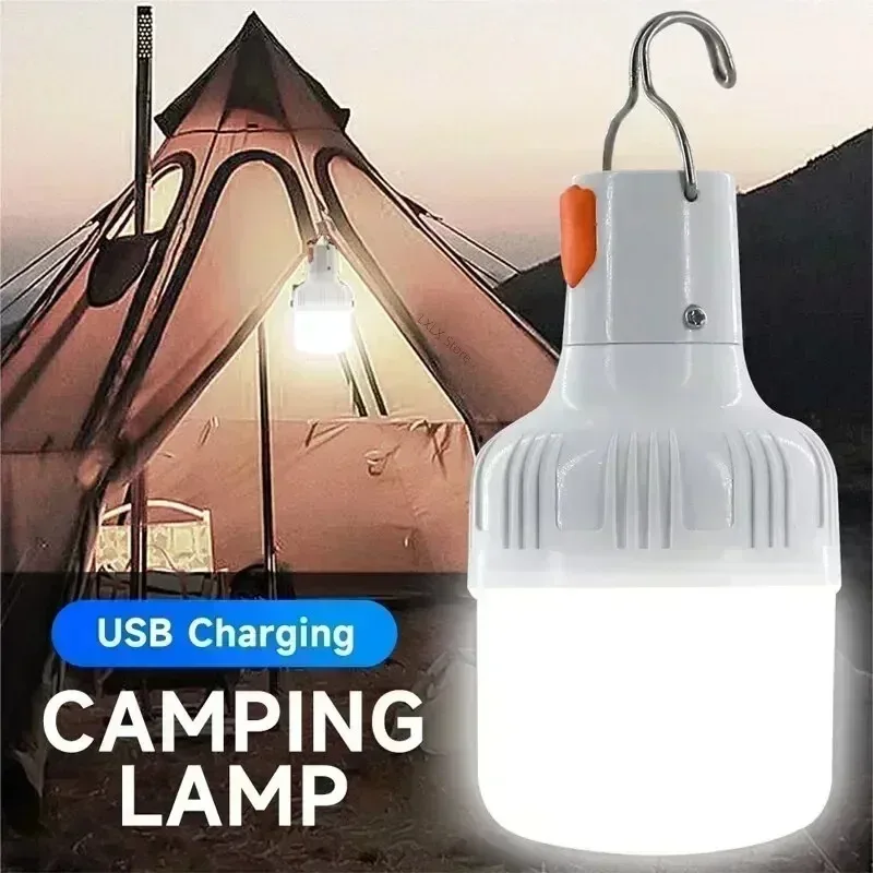 Iluminação exterior de carregamento USB, Hook Up Lights, Holofotes recarregáveis portáteis, Camping, Alto Brilho, Pesca, Luz de tenda suspensa