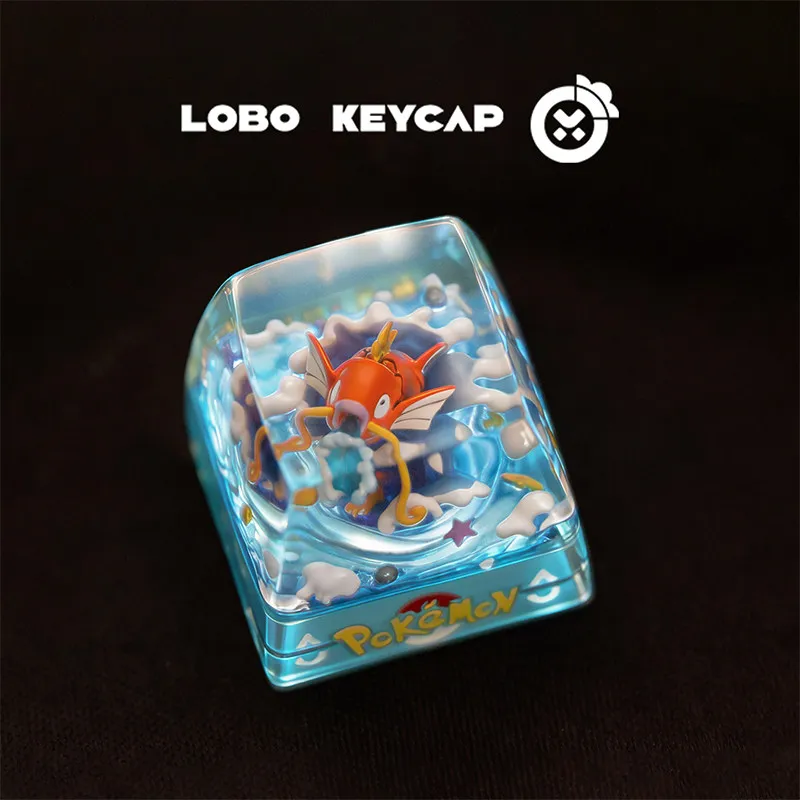 Pokemon Pikachu Transparente Esc-Tastenkappe Tastaturzubehör Anime Niedliche Harz-Schrumpfkleber Handgefertigte Tastenkappen Anime-Fans Geschenk