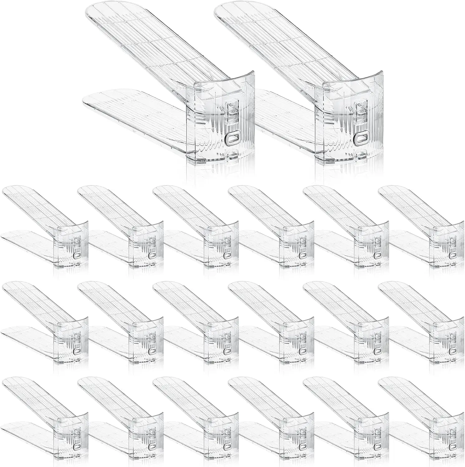 

Прозрачный органайзер для обуви, 20 регулируемых отделений для обуви, органайзер для шкафа, прозрачный органайзер для обуви, стойка для обуви, держатель для обуви, пространство для обуви