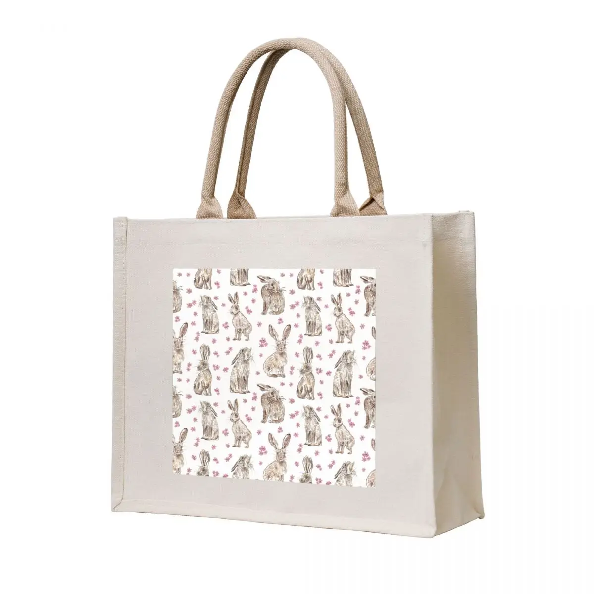 

Hares Tote Bag Women's shopper Shopper handbag cloth bag woman Canvas shoulder bag
