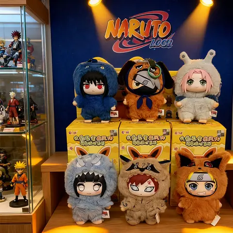 EAKI Naruto Shippuden Party Series Blind Box Original Plush Figure Ornament Uzumaki Stuffed Shippuden Naruto Toy Collection Gift