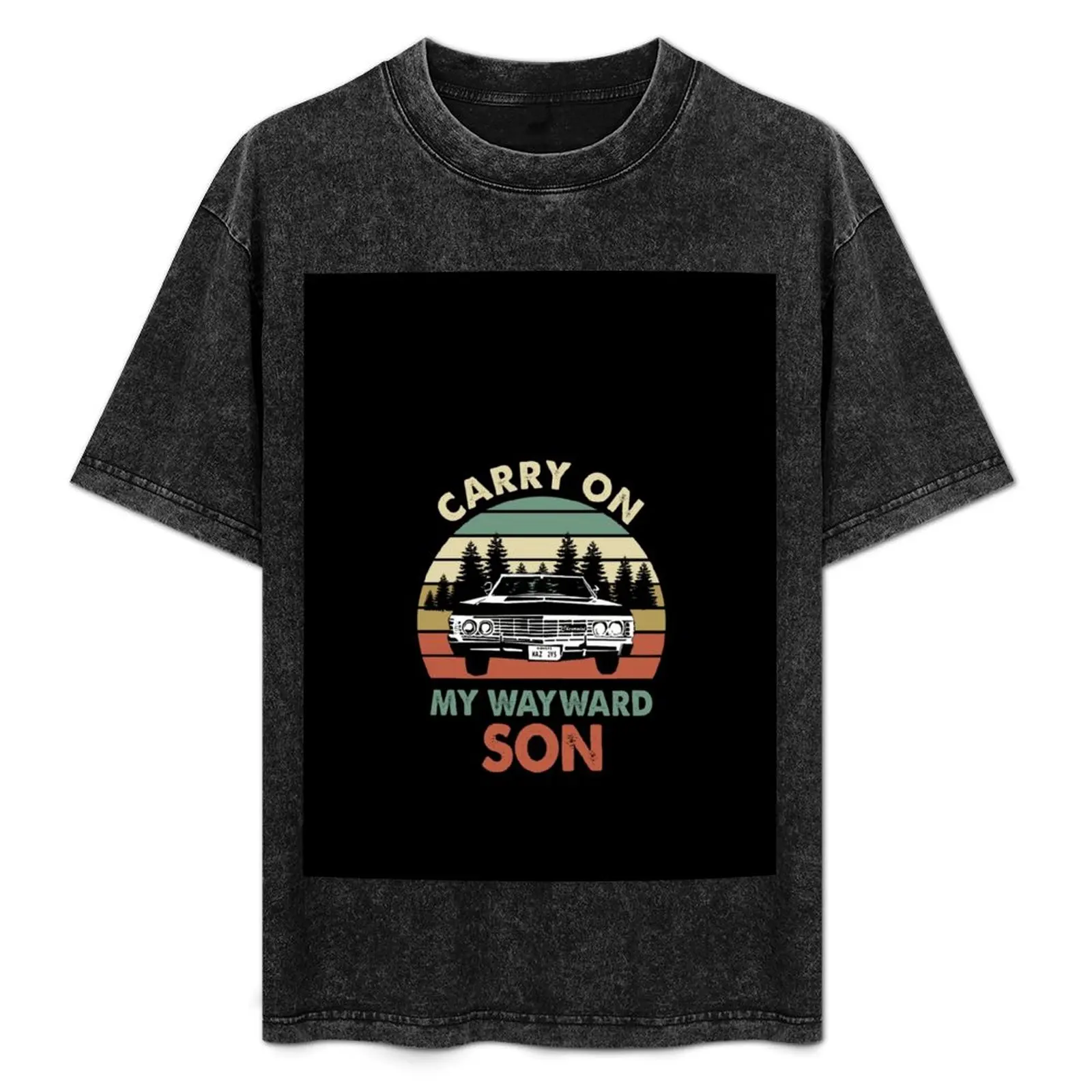 

Supernatural Vintage Art T-Shirt Work Short Sleeve Cotton Top