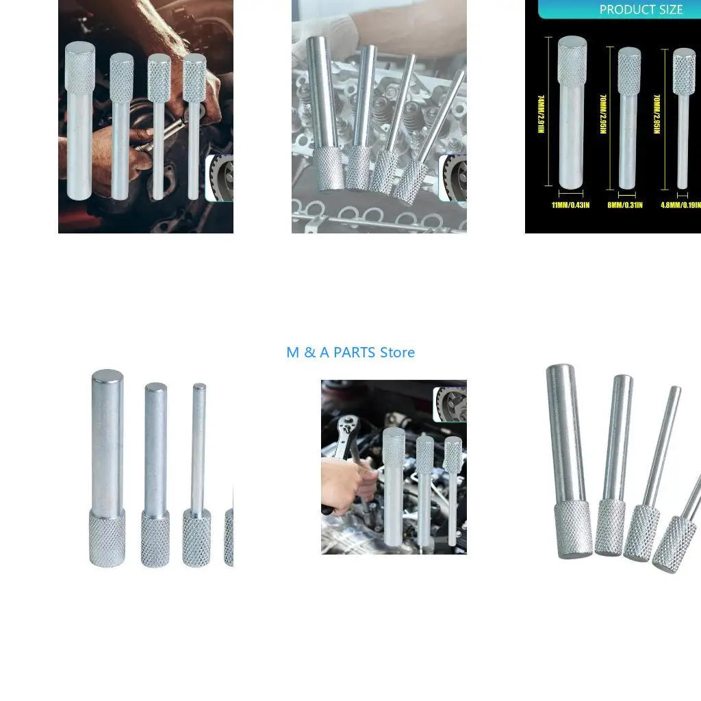 U1JF 4pcs Universal Crankshaft Timing Pin Set For Multiple Vehicle Models Ensuring Efficient Automotive Repair Operations