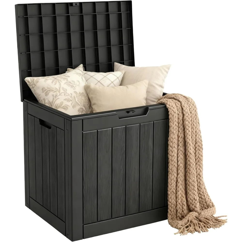 

Mars Villa Deck Box, Waterproof Weatherproof and UV Resistant Resin Storage Bin with Lockable Lid, Ideal for, Outdoor, Patio Fur