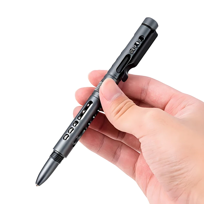 

Portable Self Defense Tactical Pen Hollow Metal Ballpoint Pen Tungsten Steel Glass Breaker for Outdoor Camping Survival Supplies