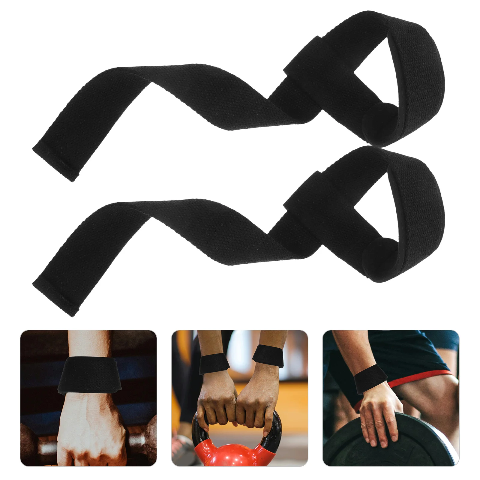 

1 Pair Anti-Slip Weightlifting Wrist Strap For Deadlift Gym Training Fitness Grip Support Lifting Wrist Wrap Brace Belt