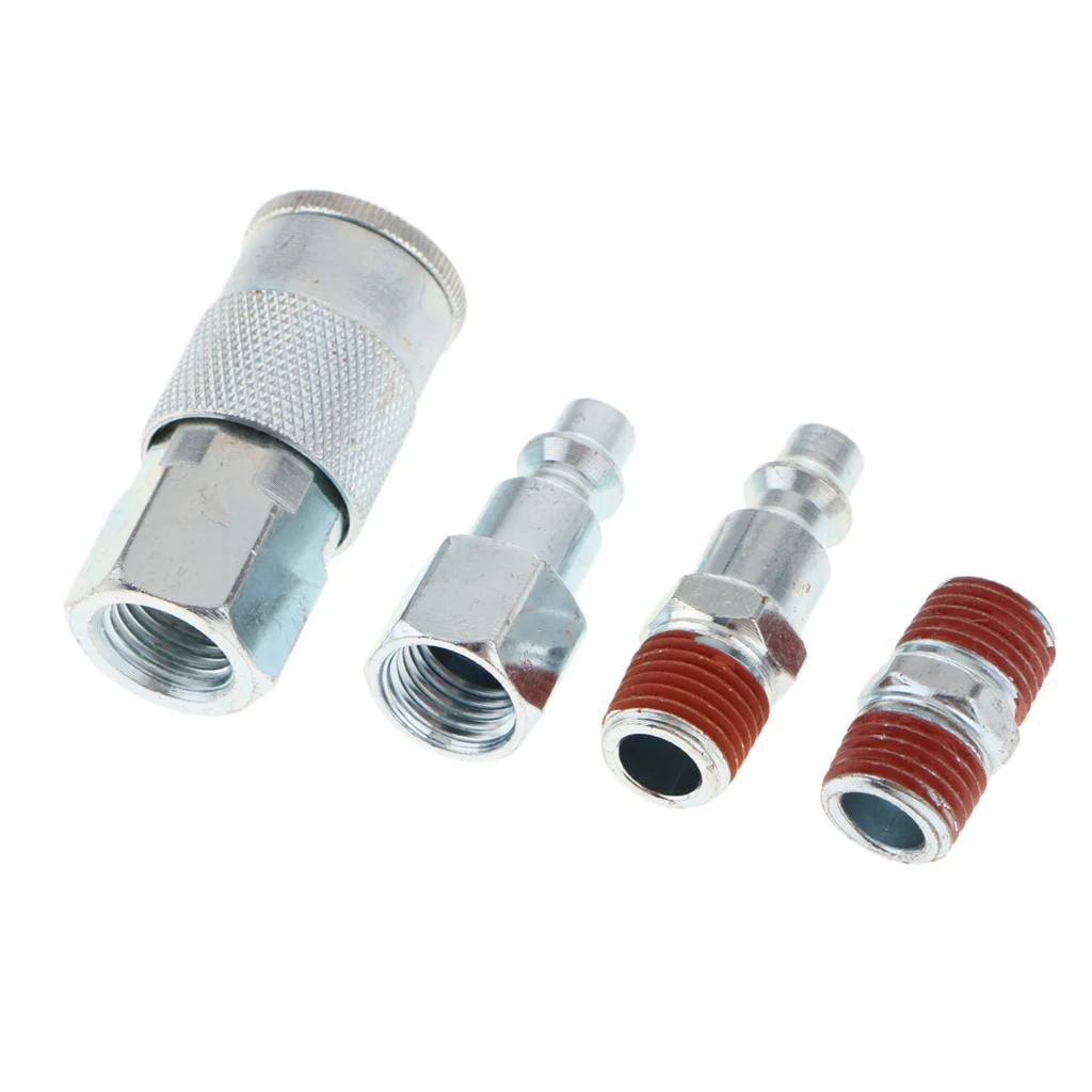 

4pc Air Quick Connection Couplings Connector Set 1/4'' NPT Coupler / Plug