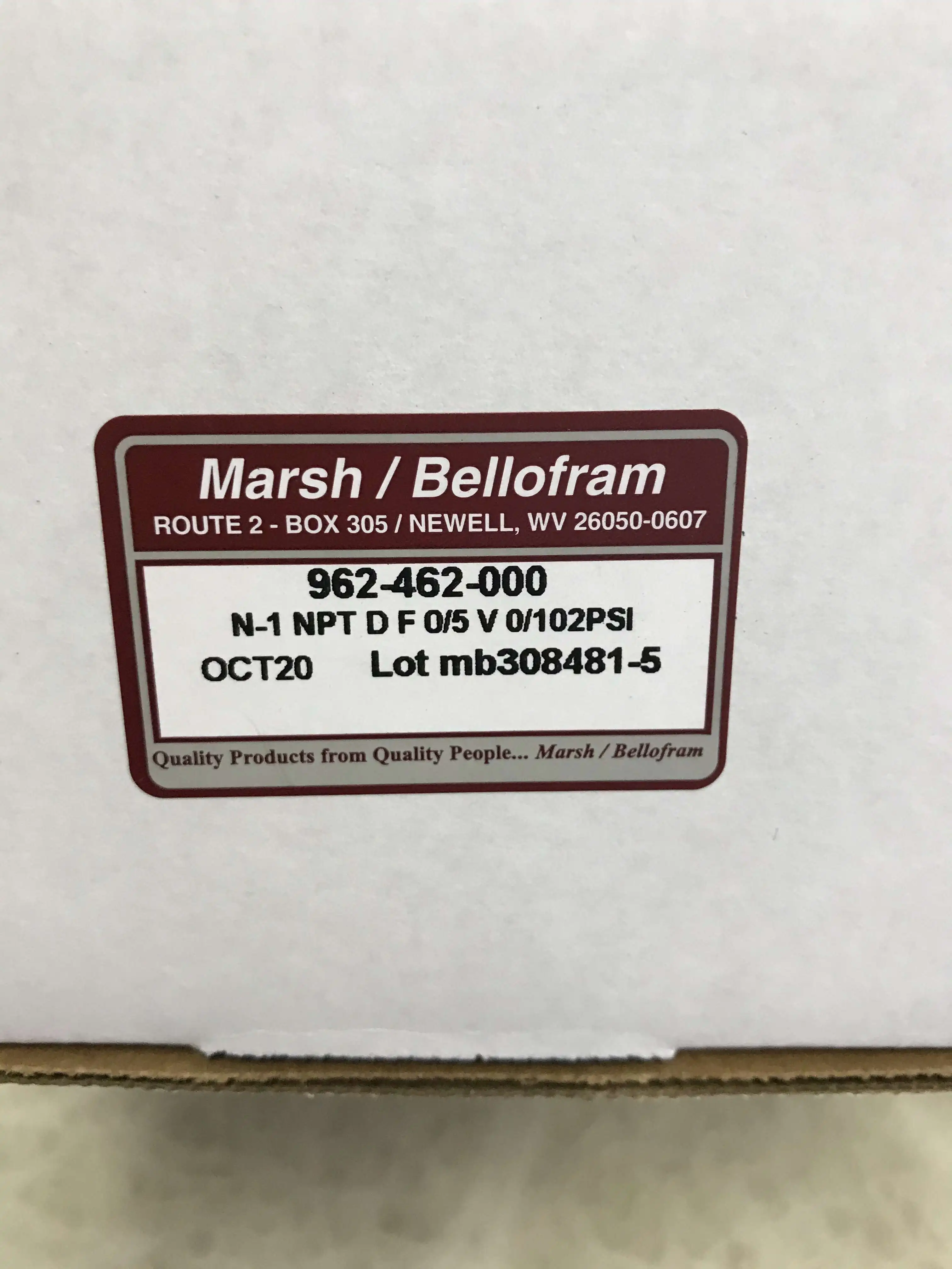 Brand New Genuine Marsh BELLOFRAM Valve 962-462-000 962-268-000 From The United States