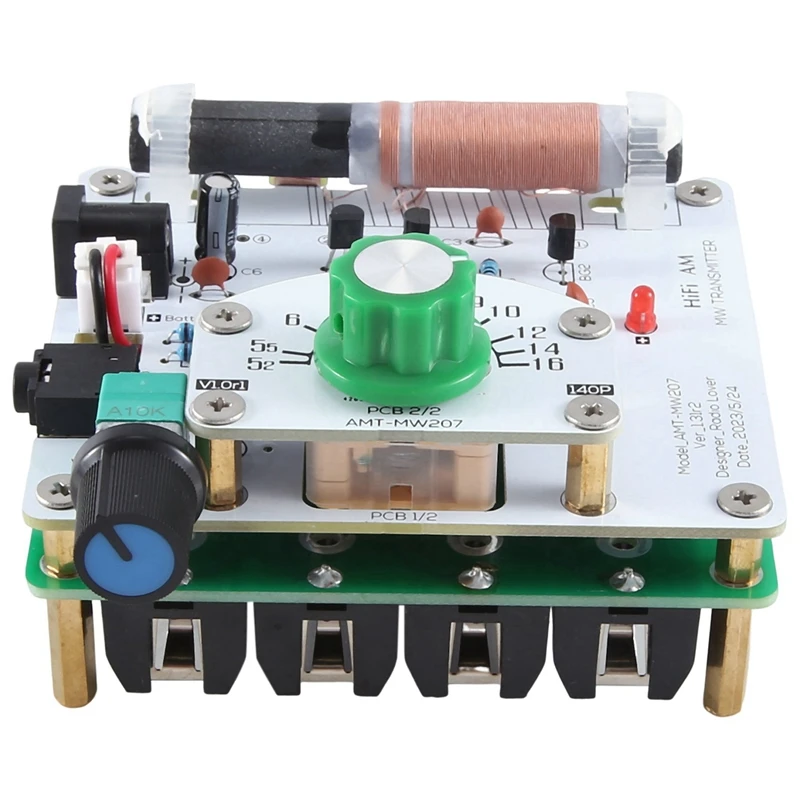 1 PCS MW Medium Wave Transmitter AM Radio Transmitter DIY Circuit Board AMT-MW207 525-1605Khz Plastic