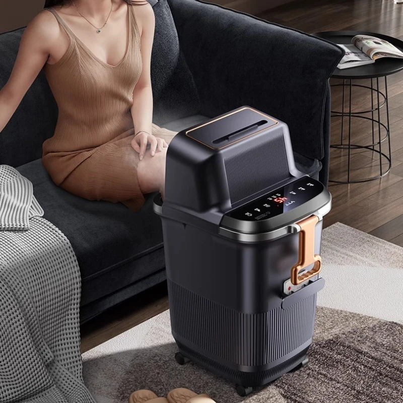 

Electric Foot Wash Automatic Foot Soaking Wireless Remote Control Foot Bath Bucket Heating Over The Calf Footbath Machine