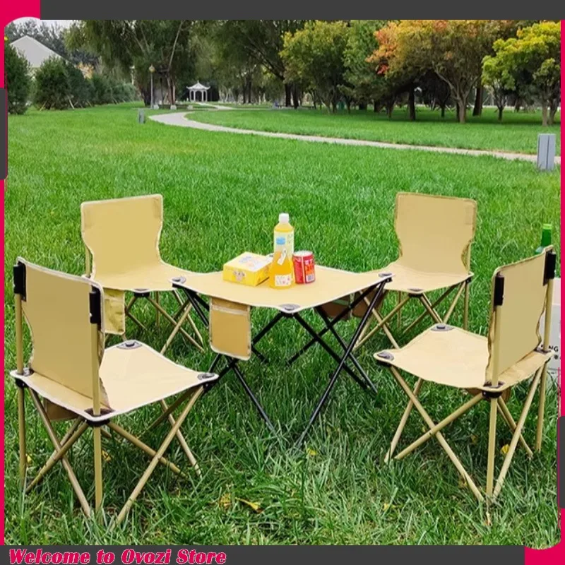

Minimalist Lounge Camping Table Modern Waterproof Sectional Backyard Camping Table Dining Portable Muebles Terraza Furniture