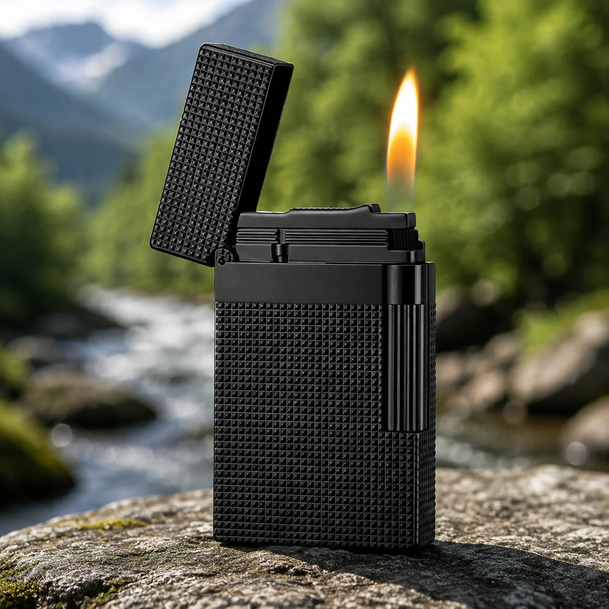 

Gas Lighter Crisp Loud “Ping” Sound, Premium Cigarette Accessory Gift Set with Customizable Accessories