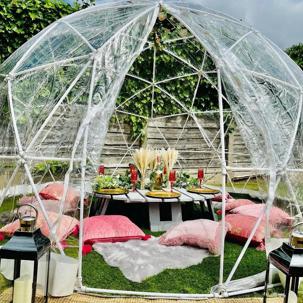 Tent Outdoor Transparent Geodesic Dome Tents Glamping Hotel Marquee Dome Tent for Sale