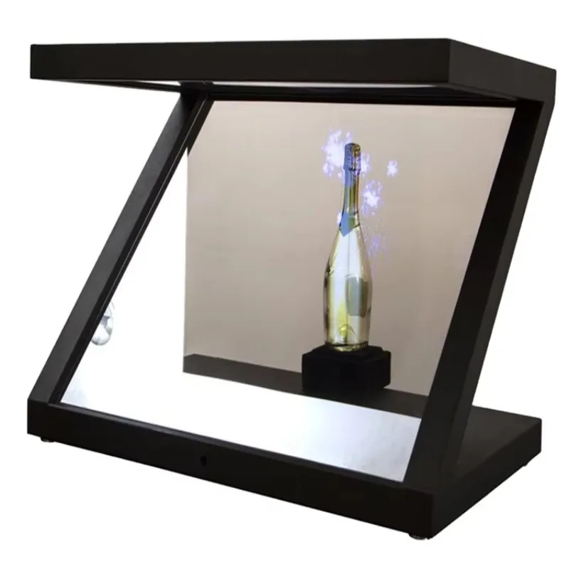 

Discount Price Attractive Advertising Equipment Rear Film Projection 3D Holobox Pyramid Hologram Display Showcase
