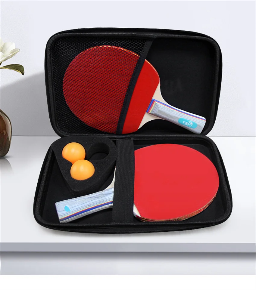 Borsa per racchetta da ping pong Borsa per racchetta sportiva portatile rigida in EVA di alta qualità a forma quadrata