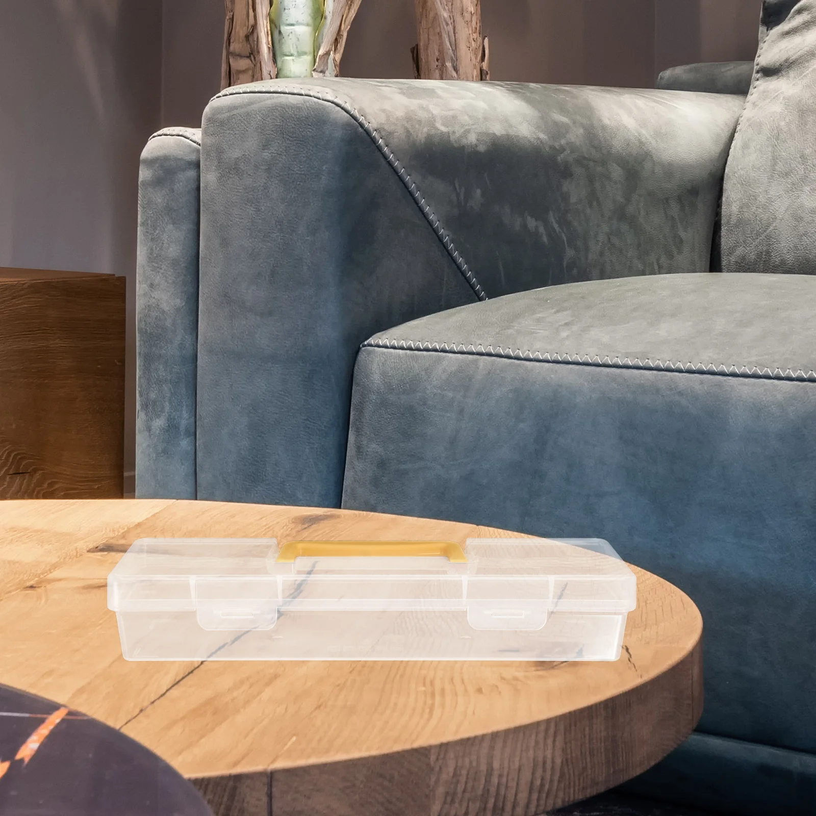 Plastic Tool Box Clear Small Parts Organizer For Screws Nails Hardware Storage Large Capacity Portable Toolbox For Home