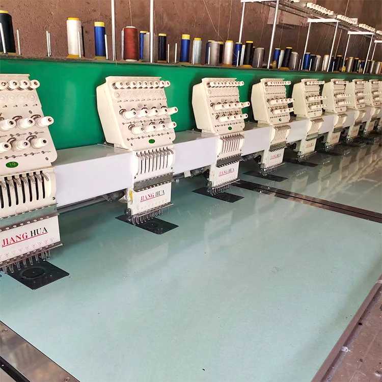 Best Supplier 8 HEADS Embroidery Machine Twelve Needles Used Computerized Control