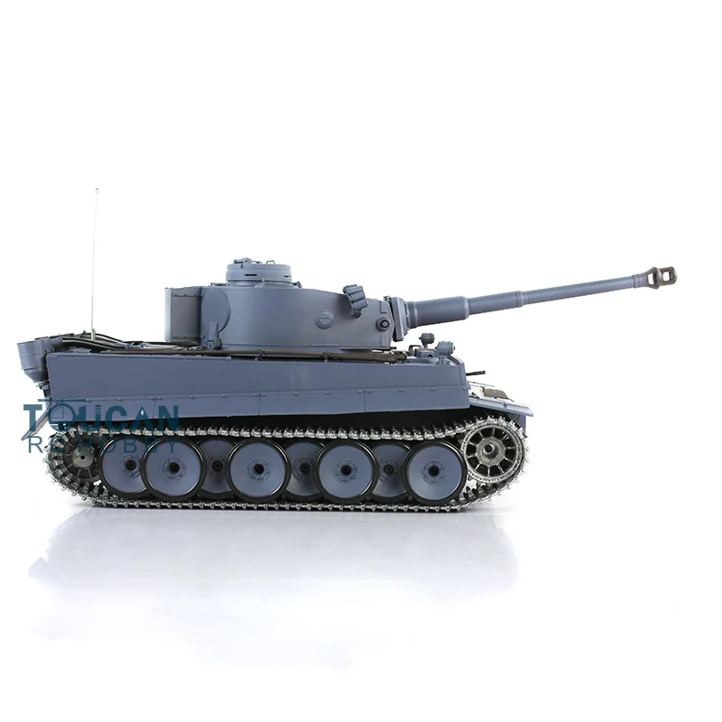 Heng Long 1/16 7.0 RC Tank Upgraded Metal German Tiger I Ready to Run Cars 3818 Barrel Recoil TH17240