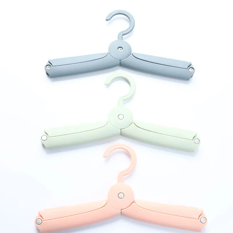 1pcs Mini Hangers For Clothes Folding Telescopic Portable Clothes Drying Rack Save Wardrobe Space Organizer Travel Storage