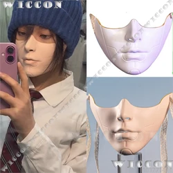 Retrofit Face Mask Cosplay Prop Half Face Adult Man Women Face Multicolor Mechanical Cyberpunk Holloween Roleplay Customized