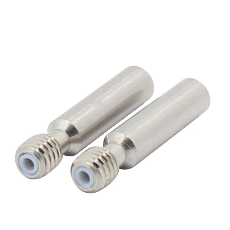 3D Printer Titanium MK8 1.75mm V6 Heat Break All Metal Thermal Barrel Feeding Tube M6*30.5 Heatbreak Throat For 1.75mm Filaments view 3