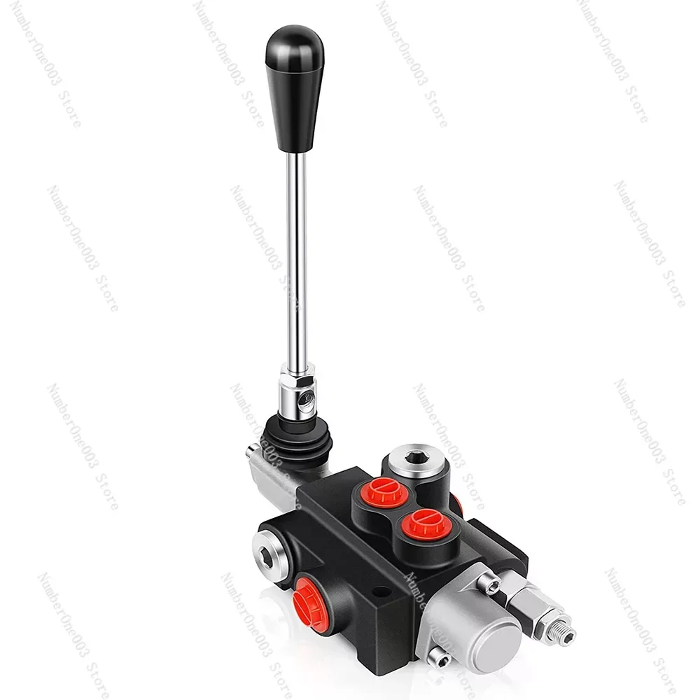 Hydraulic Flow Control Valve, Adjustable Relief Lever Handle, Double Acting Parallel Center Tractor Load, SAE Ports, P40, 1, 2,