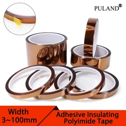 33M/Roll Polyimide Adhesive Tape High Temperature Heat Resistant Electronic Insulation for BGA PCB 3D Printing Board Protection