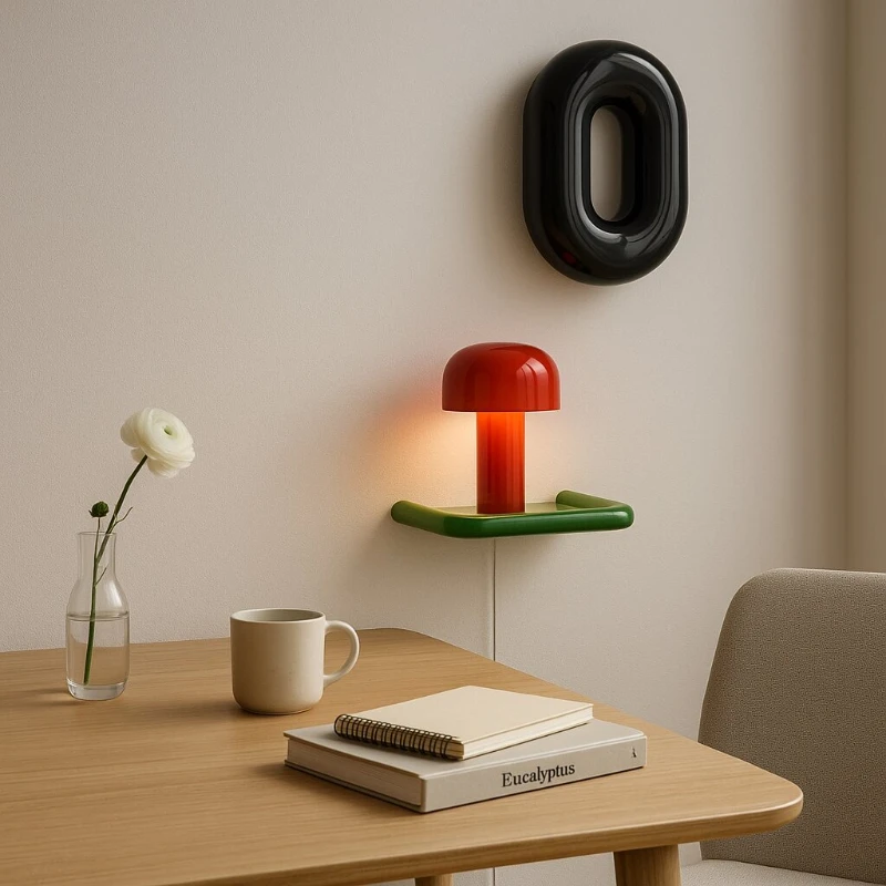 

Dopamine Wall-Mounted Storage Rack, Candy Red Stainless Steel Organizer, Bathroom Shower Essentials Organizer, No-Drill