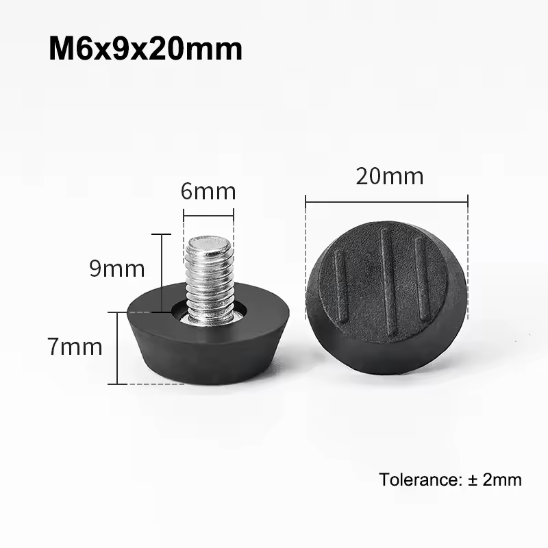 M6 M8 Leveling Foot Screw On Type PP Plastic Furniture Table Chair Sofa Leg Anti-slip Feet Adjustable Leveler Base Bolt Pad - Image 10