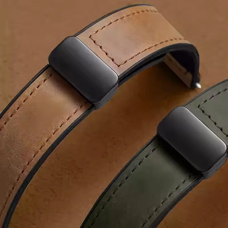 Sport Fashion Design Magnetic Series Wristband Buckle Ultra Soft Loop Smartwatch Elastic Watch Strap Leather Band Apple Iwatch