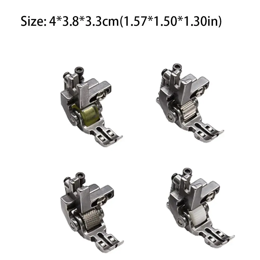 4 Types Roller T3 Roller Presser Foot Steel Universal Foot Sewing Machine Presser Foot Adjustable Left and Right