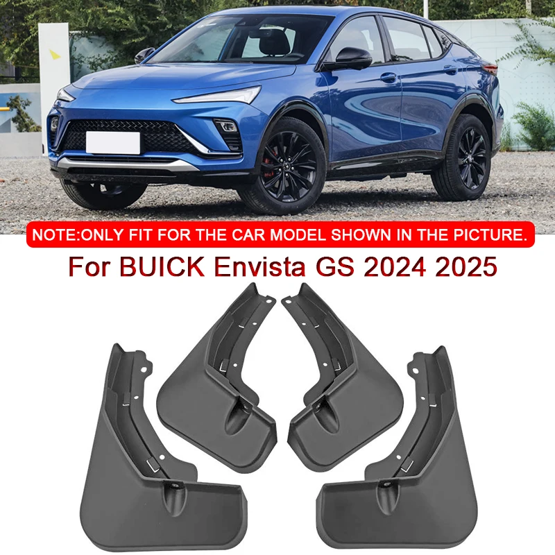 Frente e traseira do carro lama Flaps para Buick, Splash Guard, para-lamas, para-lamas, Auto Acessórios, ABS, Envista GS, 2024, 2025