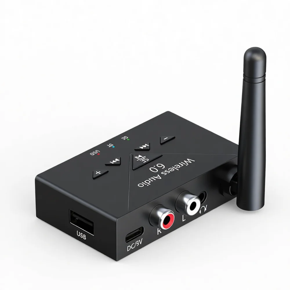 Bluetooth 60 Audio Receiver Wireless Adapter 3 5mm Aux Rca Converter For Car Stereo Amplifier Old Home Speaker Music Streaming
