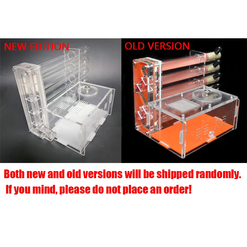 DIY Acrylic Ant Farm 5 pcs 18-180mm Gypsum Test Tube Nest with Feeding Area Pet Anthill Workshop Ant House Queen Ant Nest Castle
