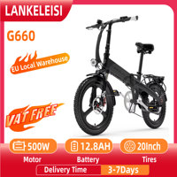 LANKELEISI G660 Adult 500W Electric Bicycle Men's E-Mountain ebike, 48V12.8AH Battery,20\
