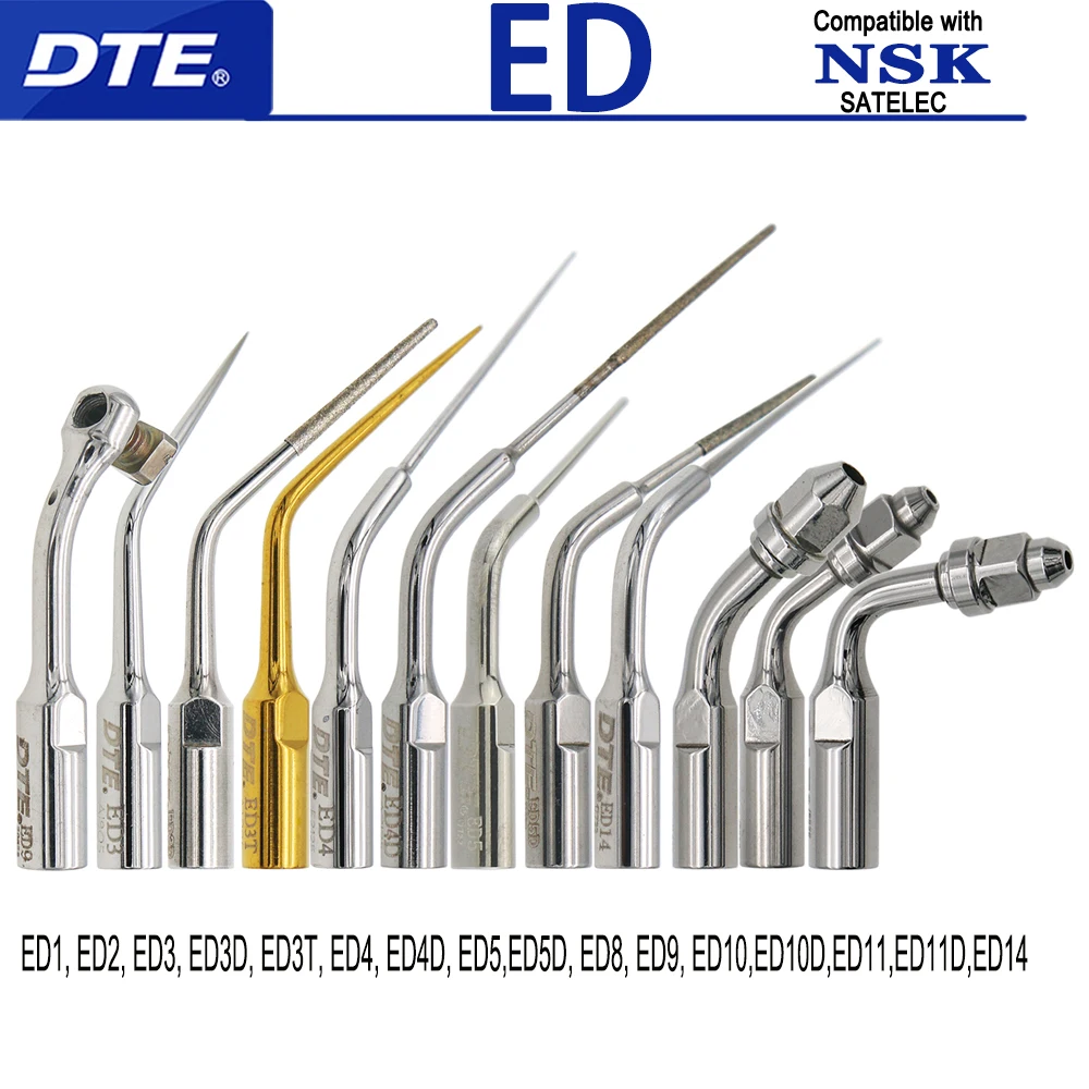 Original Woodpecker DTE Dental Ultrasonic Scaler Tips Endodonticsscaling Tips Dentistry Tools Medical Fit EMS SATELEC NSK