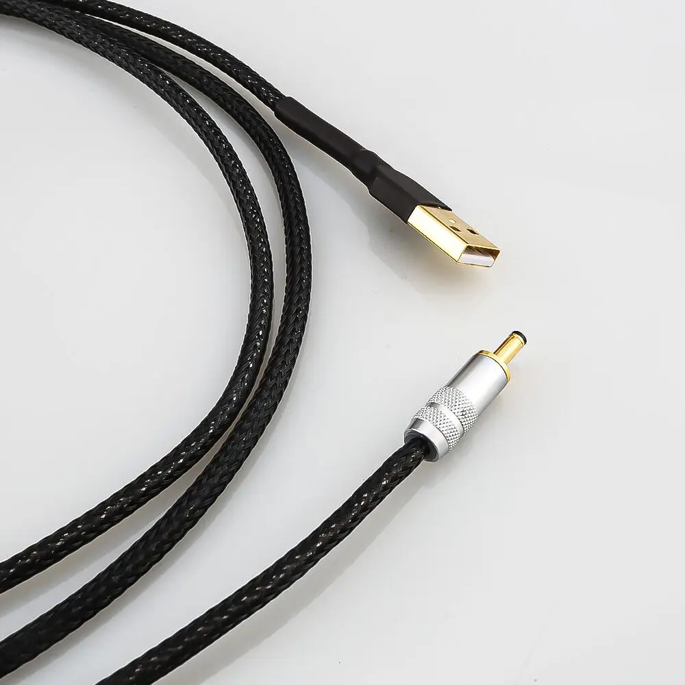 Hifi 2x23AWG посеребренный кабель питания постоянного тока GX16-2 Pin до 5,5*2,5/2,1 мм AC/DC фонокорректор линейный выходной кабель питания