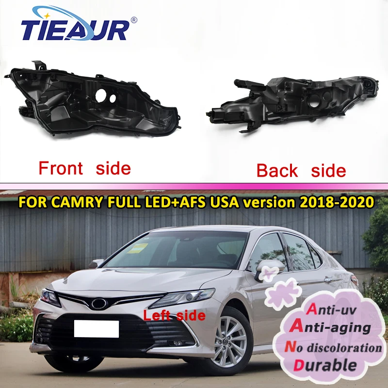 

Headlight Back Base For Toyota Camry 2018 2019 2020 Standard Headlamp Housing Front Auto Lampshade Lens Lamp Back Cover Assembly